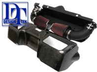 Air Induction Kit System with Carbon Cover for Porsche 997 Turbo DesignTek